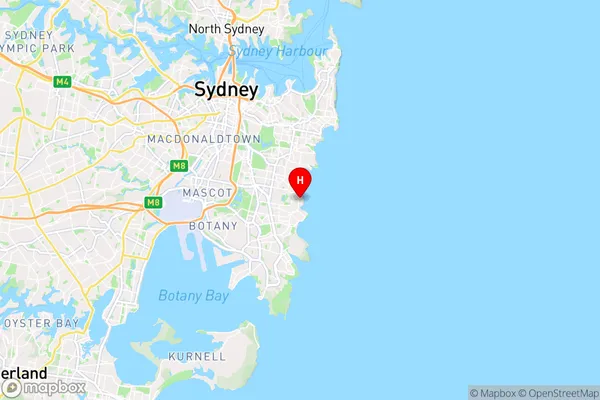 South Coogee,New South Wales Area Map