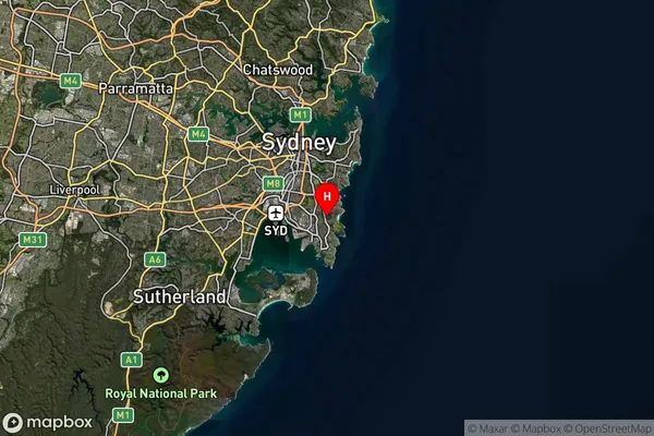 Maroubra South,New South Wales Satellite Map