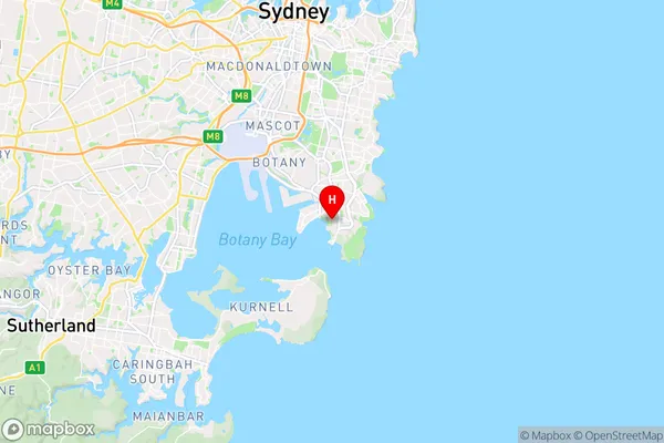 Phillip Bay,New South Wales Area Map