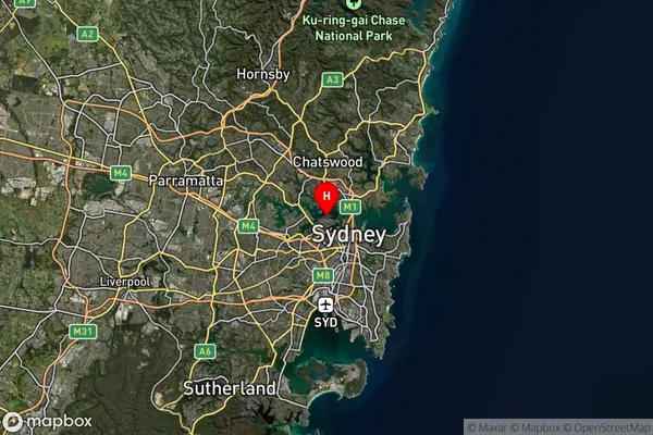 Birchgrove,New South Wales Satellite Map