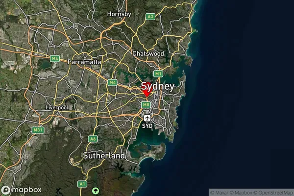 Newtown,New South Wales Satellite Map