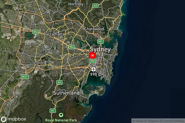 St Peters,New South Wales Satellite Map