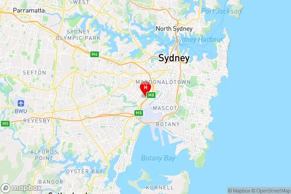 Sydenham,New South Wales Area Map