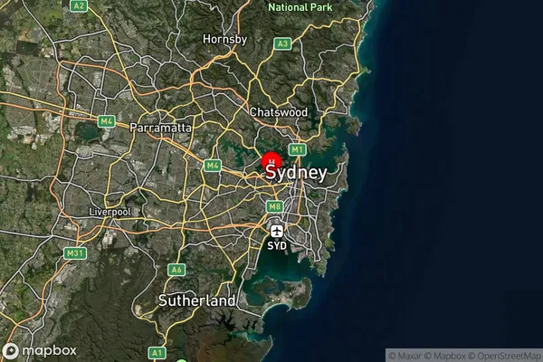 Westgate,New South Wales Satellite Map