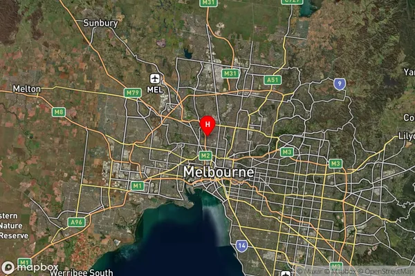 Brunswick West,Victoria Satellite Map