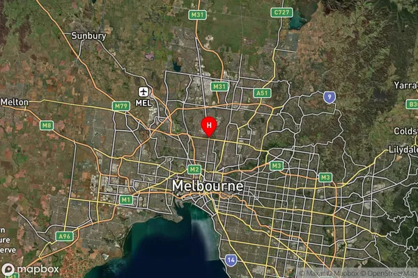 Coburg,Victoria Satellite Map