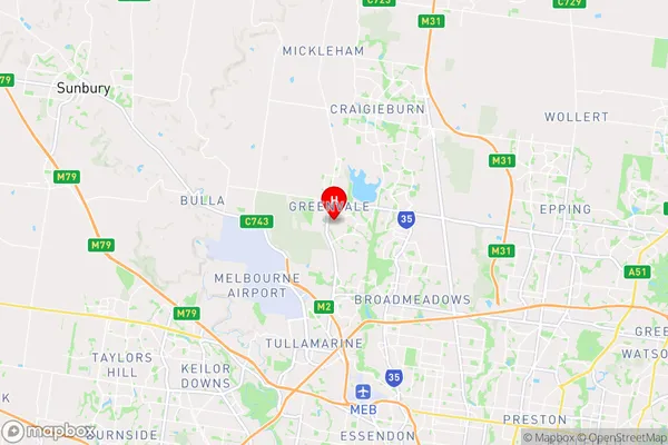 Greenvale,Victoria Area Map