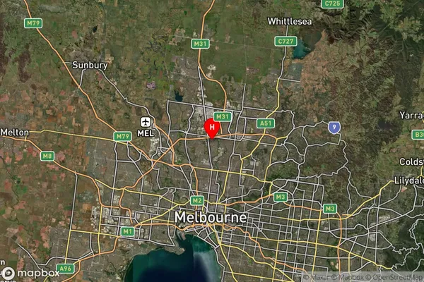 Fawkner East,Victoria Satellite Map