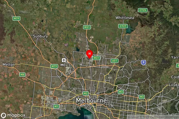 Campbellfield,Victoria Satellite Map