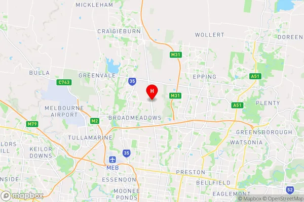 Campbellfield,Victoria Area Map