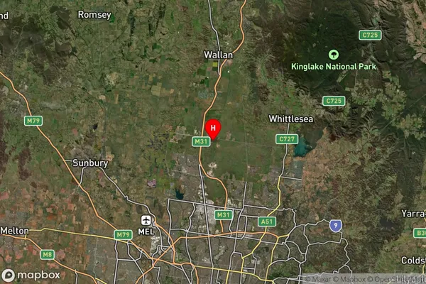 Donnybrook,Victoria Satellite Map