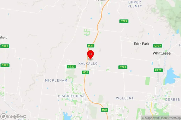 Kalkallo,Victoria Area Map