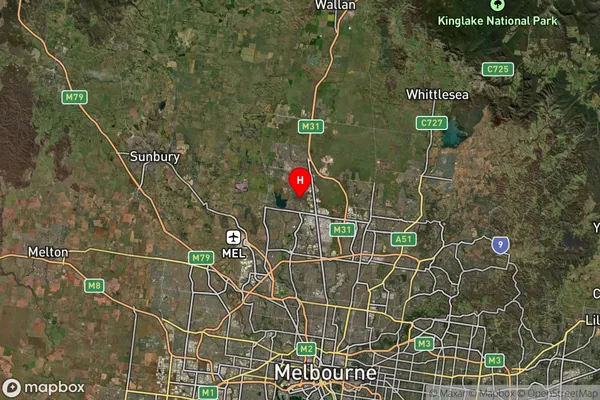 Roxburgh Park,Victoria Satellite Map