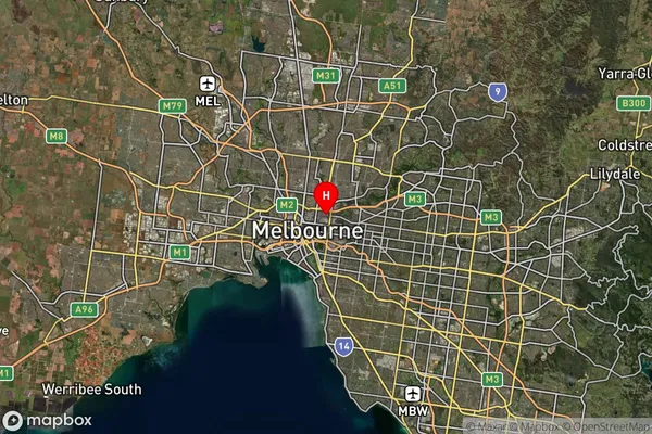 Collingwood,Victoria Satellite Map