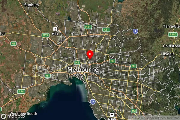 Northcote South,Victoria Satellite Map