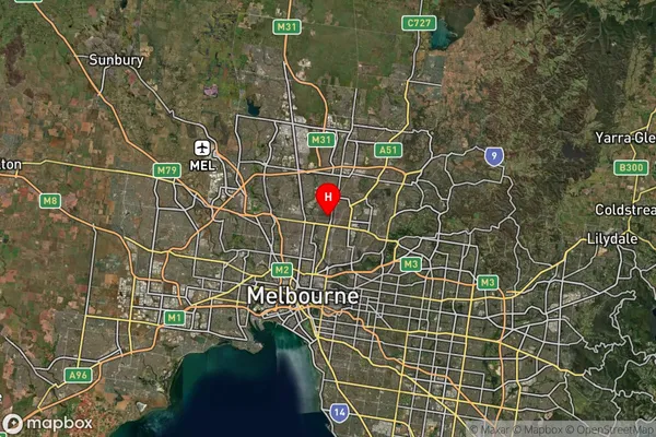 Preston West,Victoria Satellite Map