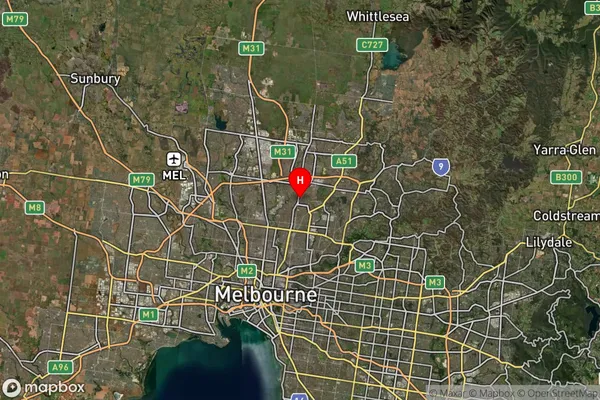 Reservoir,Victoria Satellite Map