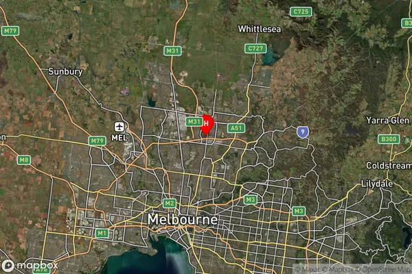 Thomastown,Victoria Satellite Map