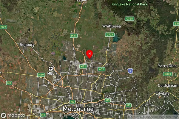 Epping,Victoria Satellite Map