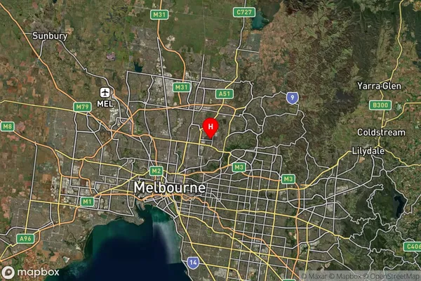 Heidelberg Rgh,Victoria Satellite Map