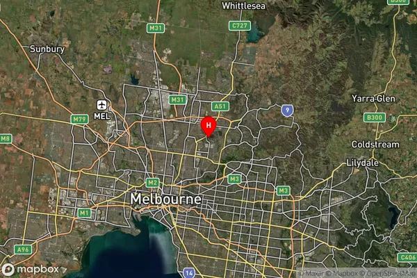 La Trobe University,Victoria Satellite Map