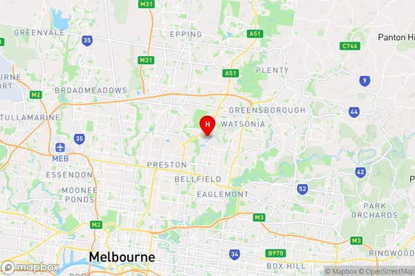 La Trobe University,Victoria Area Map