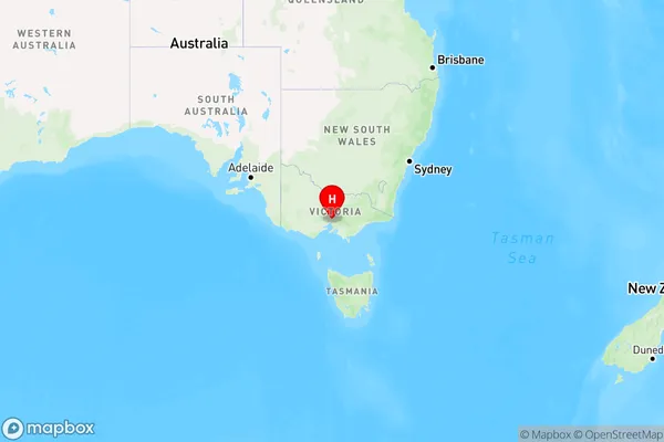 La Trobe University,Victoria Region Map