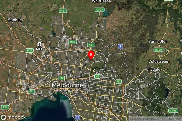 Macleod West,Victoria Satellite Map