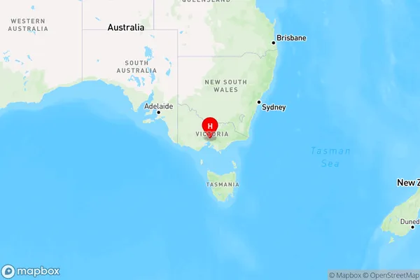 La Trobe University,Victoria Region Map