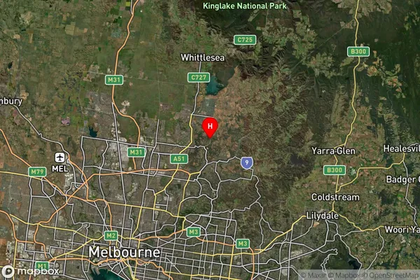 Yarrambat,Victoria Satellite Map