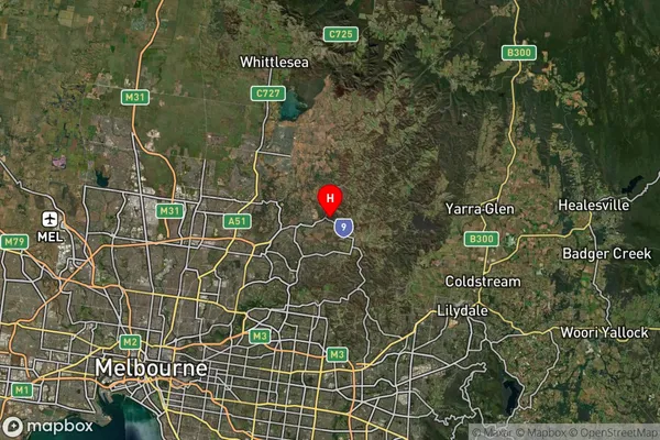 Wattle Glen,Victoria Satellite Map