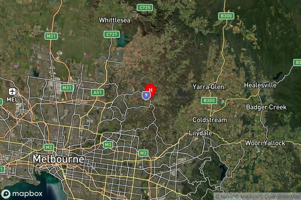 Kangaroo Ground,Victoria Satellite Map