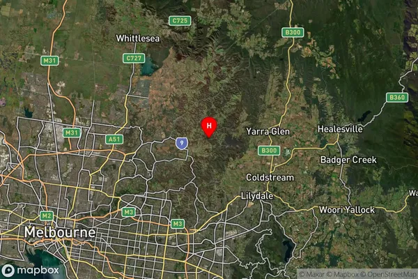 Watsons Creek,Victoria Satellite Map