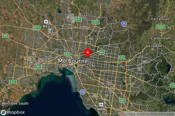 Kew,Victoria Satellite Map