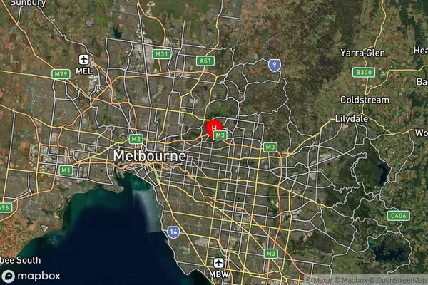 Balwyn North,Victoria Satellite Map