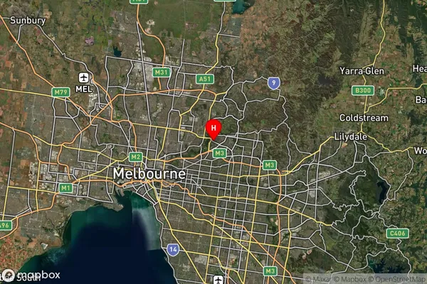 Bulleen,Victoria Satellite Map