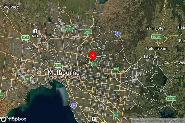 Bulleen South,Victoria Satellite Map