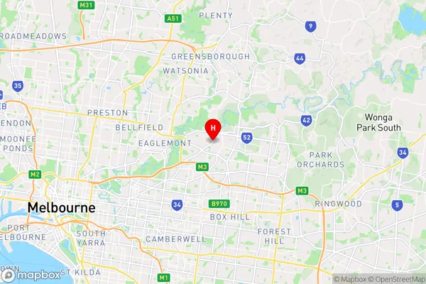 Templestowe Lower,Victoria Area Map