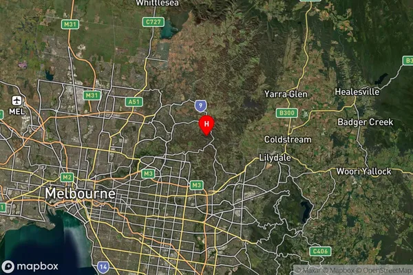 North Warrandyte,Victoria Satellite Map