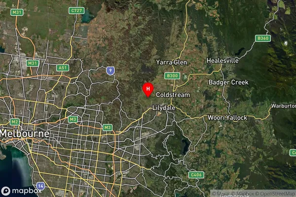 Chirnside Park,Victoria Satellite Map