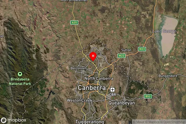 Crace,Australian Capital Territory Satellite Map