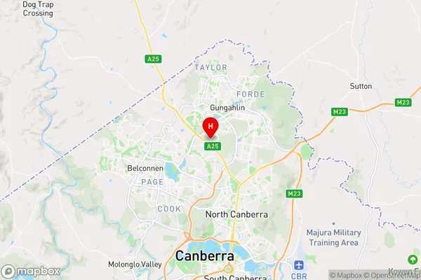 Crace,Australian Capital Territory Area Map