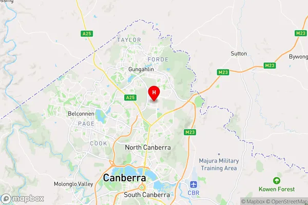 Mitchell,Australian Capital Territory Area Map