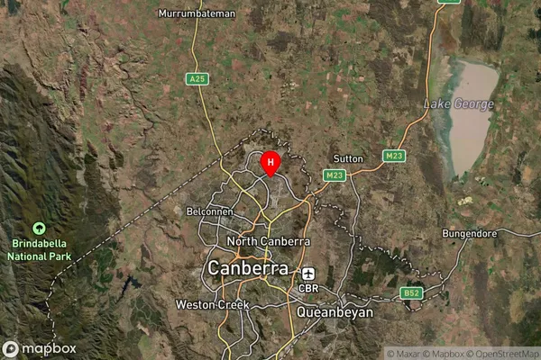 Gungahlin,Australian Capital Territory Satellite Map