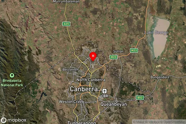 Franklin,Australian Capital Territory Satellite Map