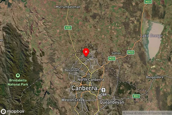 Ginninderra Village,Australian Capital Territory Satellite Map