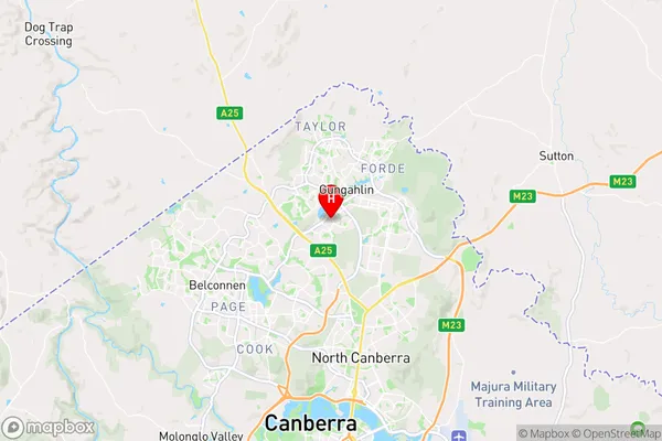 Palmerston,Australian Capital Territory Area Map