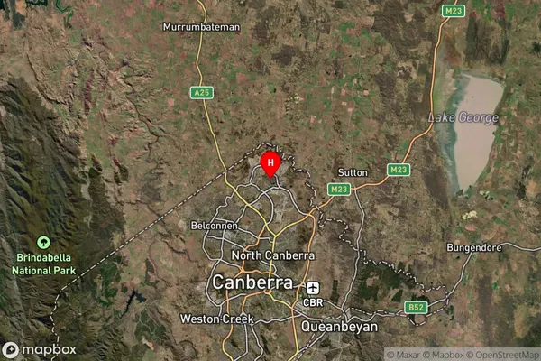 Amaroo,Australian Capital Territory Satellite Map