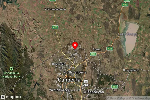 Bonner,Australian Capital Territory Satellite Map