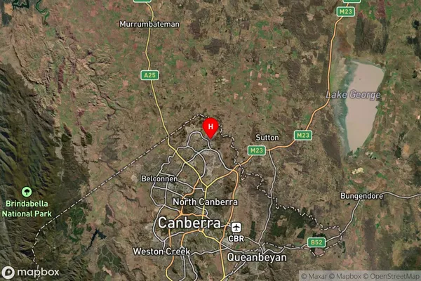 Forde,Australian Capital Territory Satellite Map